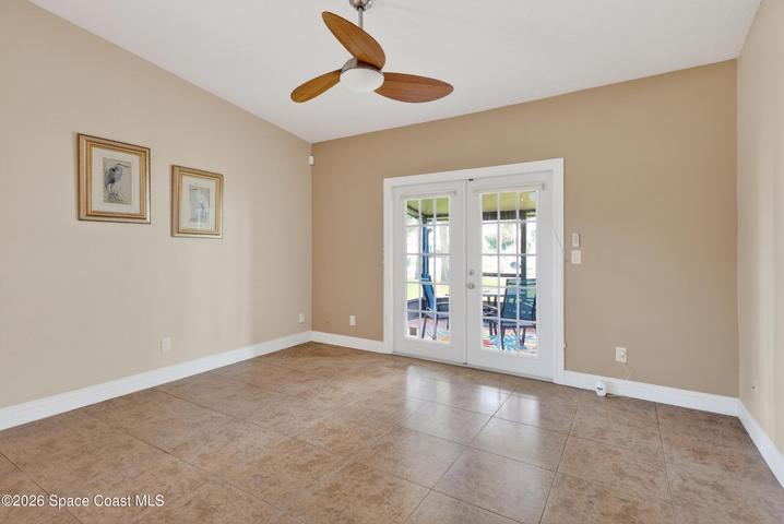 French Doors to Screened Patio