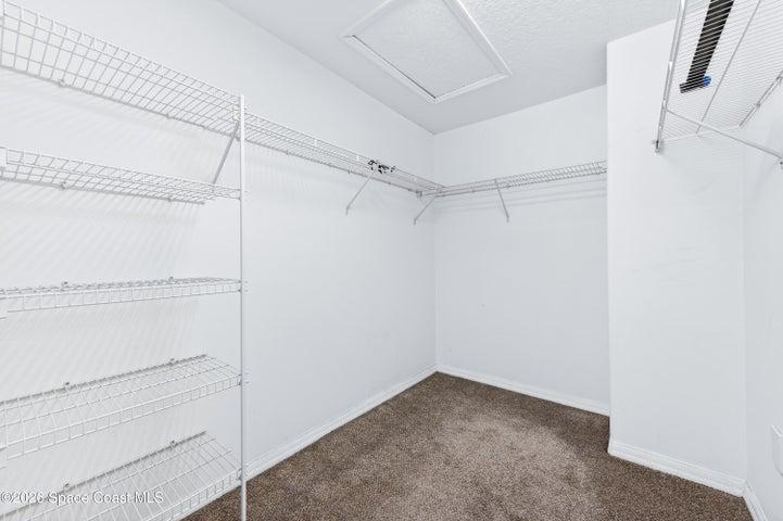 Primary walk-in closet