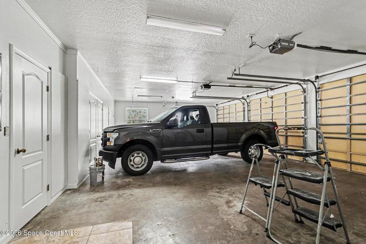 3 car garage with lots of storage
