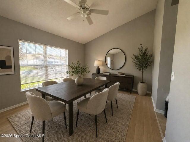 Virtually Staged Dining Room