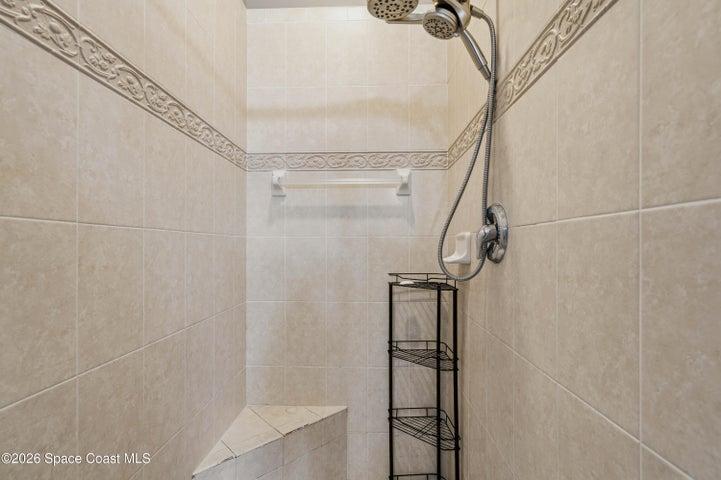 Primary ensuite shower.