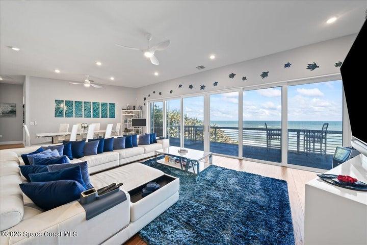 living room 2nd floor overlooks Ocean