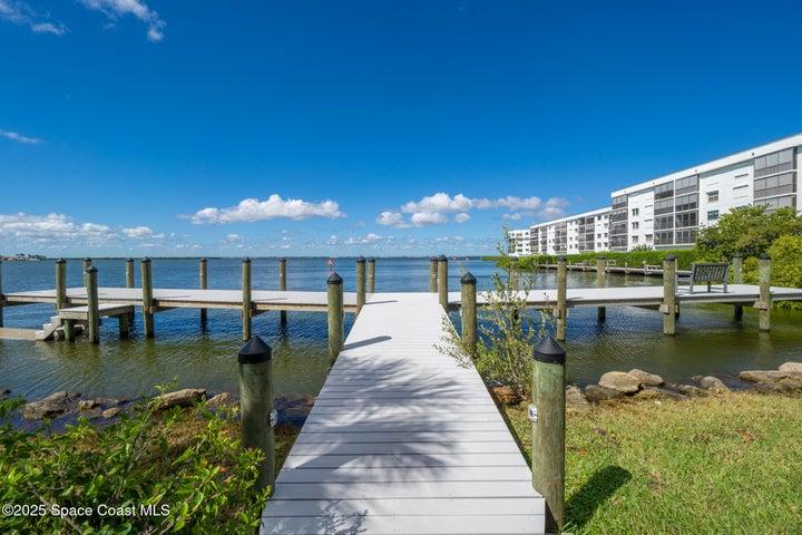 Community dock walkway, Cocoa Beach, Florida
