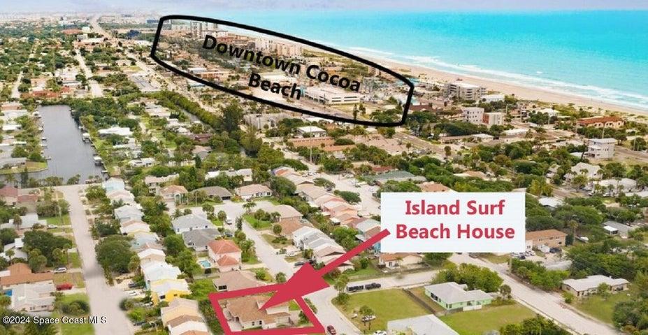 Aerial Showing Location of Home