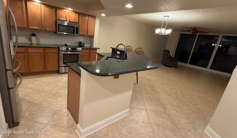 Beautiful Kitchen with Island Sink