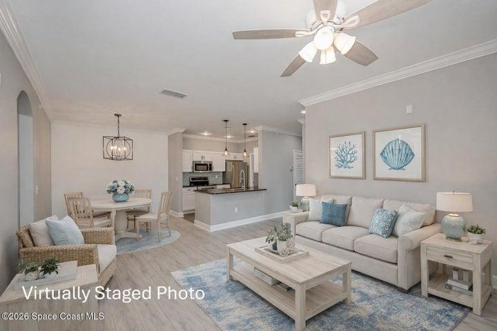 Virtual Furniture Staged Great Room...So many options...