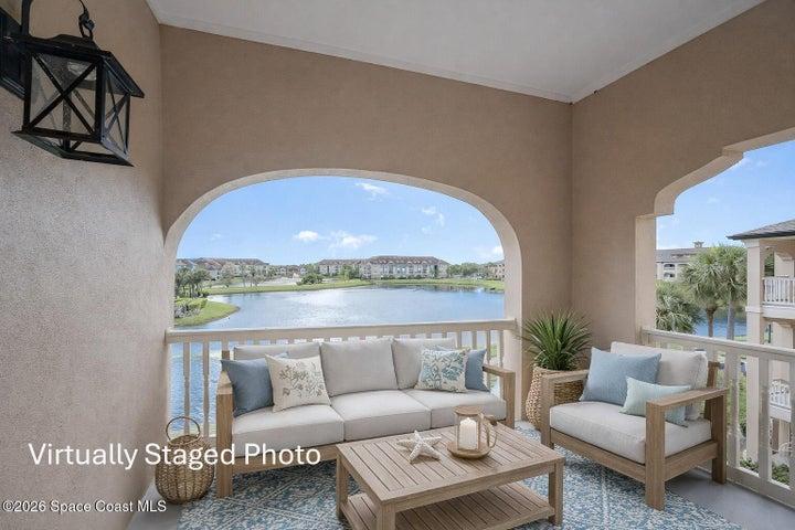 Virtual Furniture Staged Covered Porch...