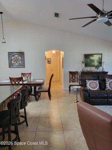 look into rooms area
