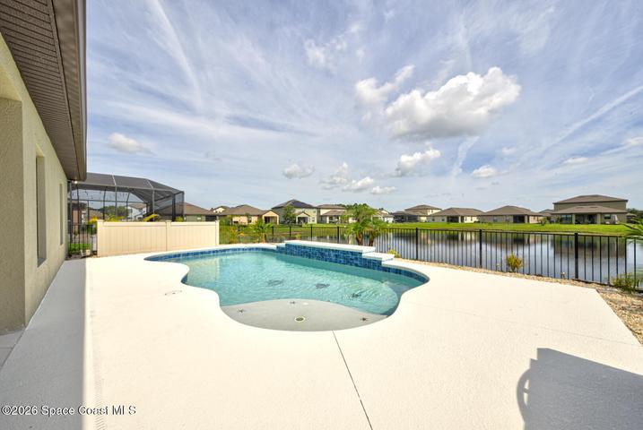 backyard with pool