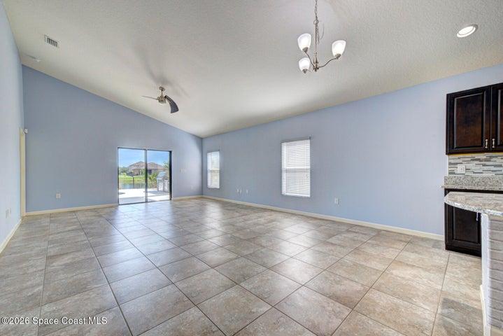 dining area & living room