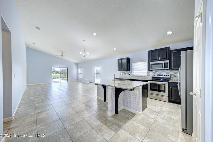 kitchen & living area
