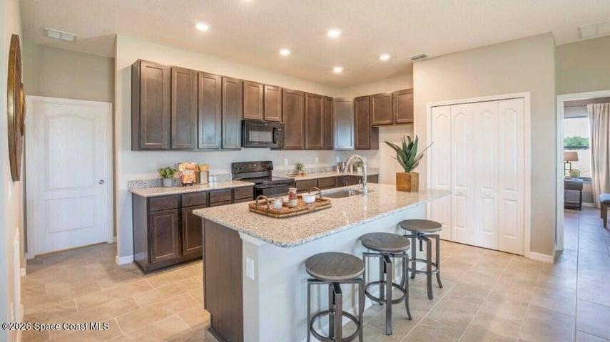 Model home - actual features may vary.