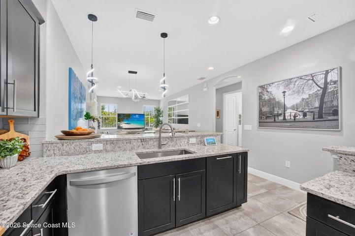 Great view over looking the living room