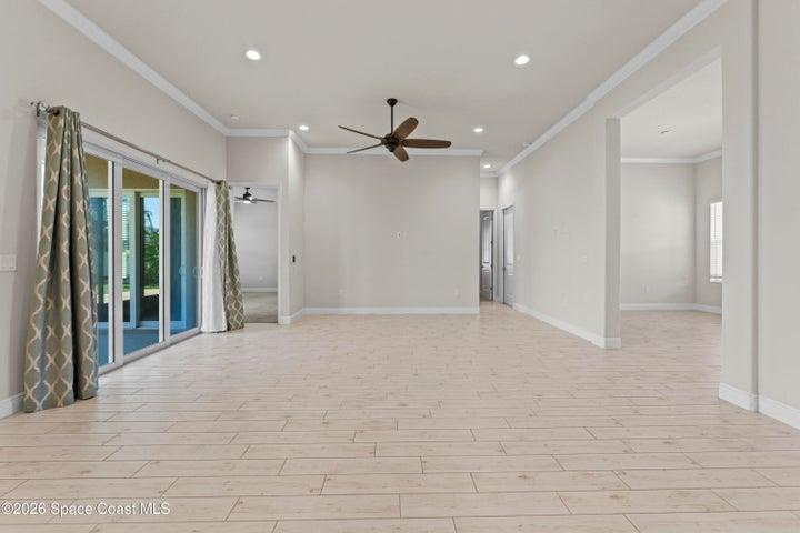 Wood-look tile in all living areas