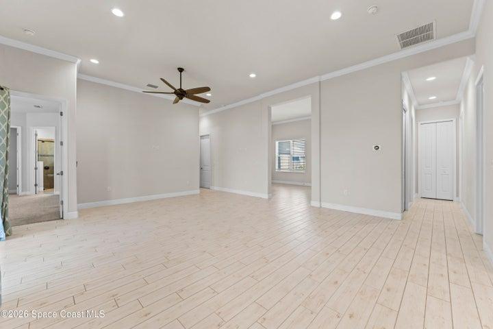 Wood-look tile in all living areas