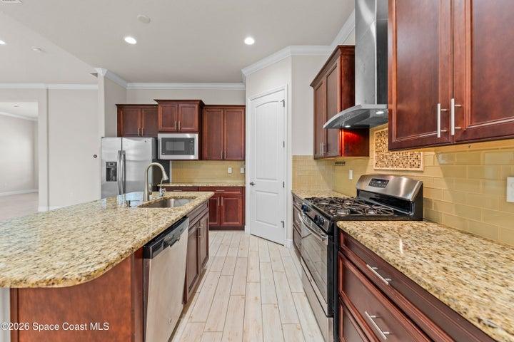 Kitchen is thoughtfully laid out for functionality