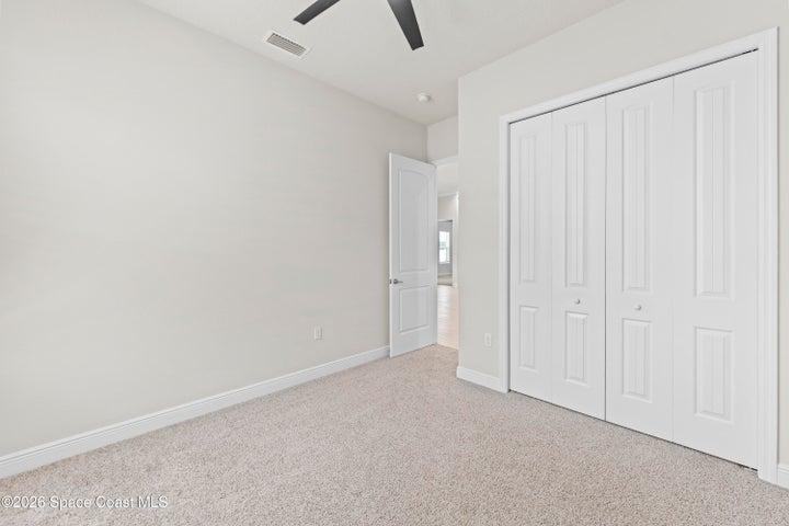 2nd bedroom is separated from others for privacy, and has a full bathroom just outside the door