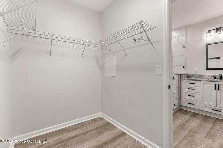 Primary walk-in closet