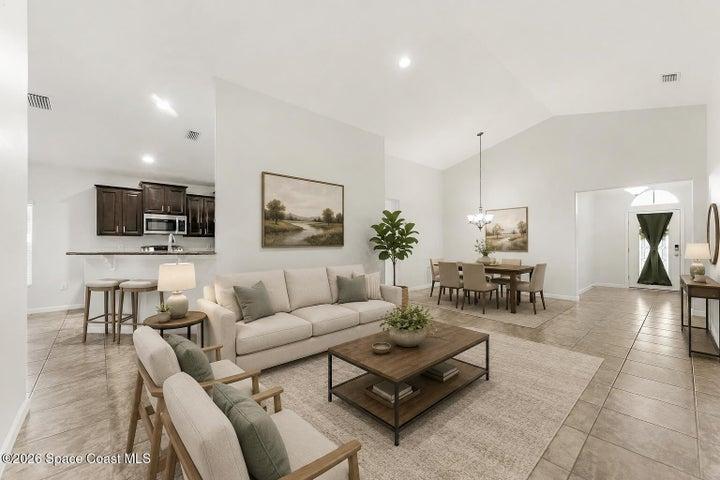 AI STAGED Living room