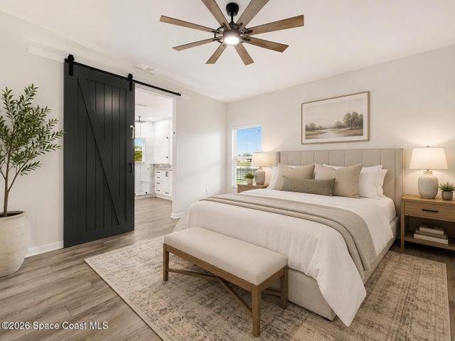 AI STAGED Primary Bedroom