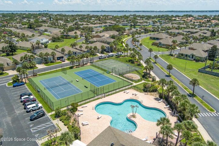 birds eye view of amentities