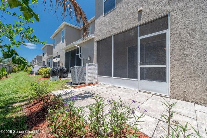backside of townhouse