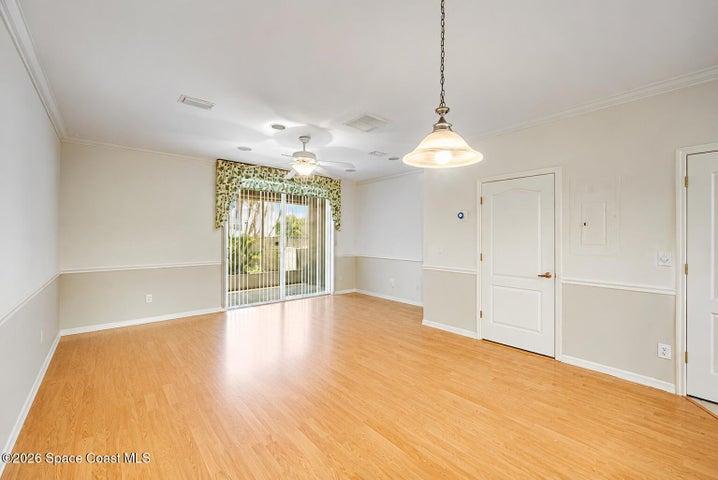 virtually staged with removal of furniture