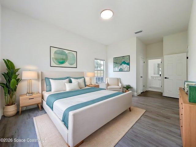 Master bedroom virtual stage