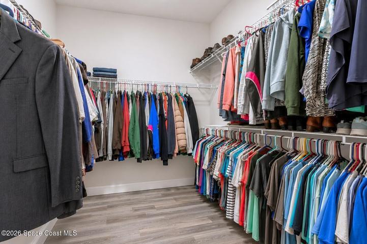 Primary closet