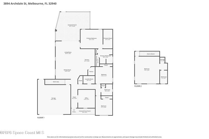 Combined floorplan