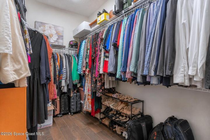 Primary closet
