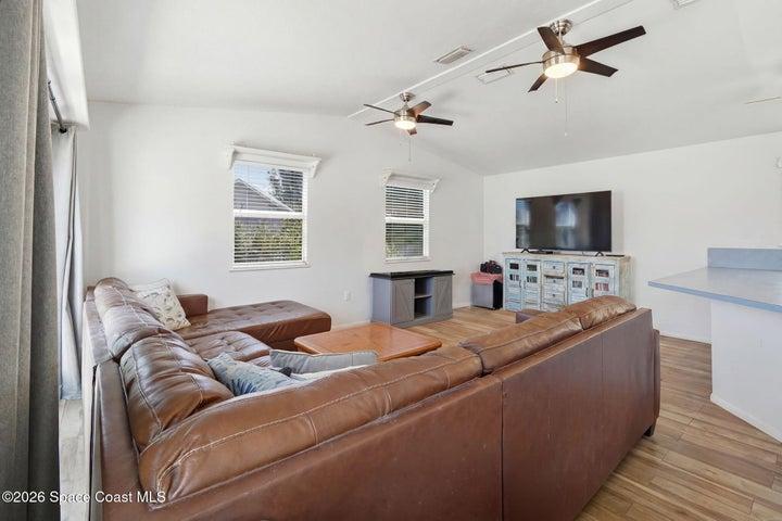 Living and kitchen
