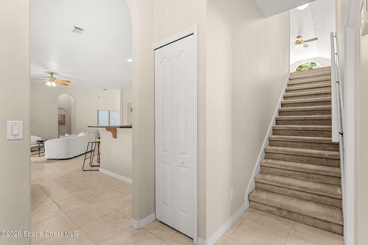 Stairway up to bonus room