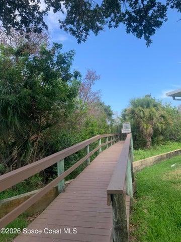 Walkway to watch the sunset or a place where you can launch a kayak