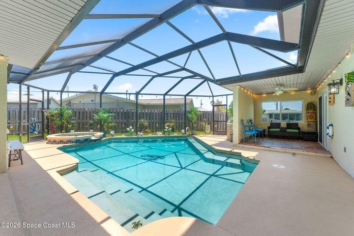 Pool, view from slider from kitchen