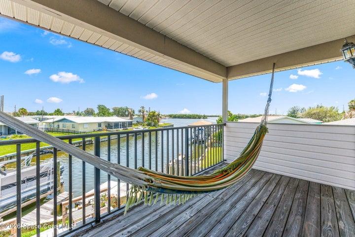 Primary Bedroom balcony with water views for those lazy afternoon naps