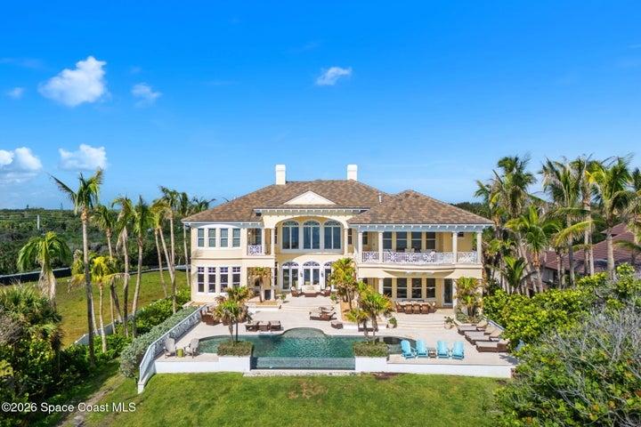 Back Yard View of House from the Ocean