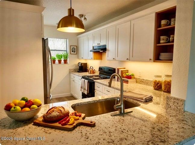 AI rendering of kitchen