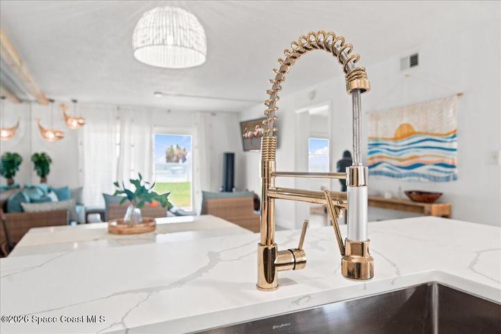 Premium designer finishes elevate the kitchen
