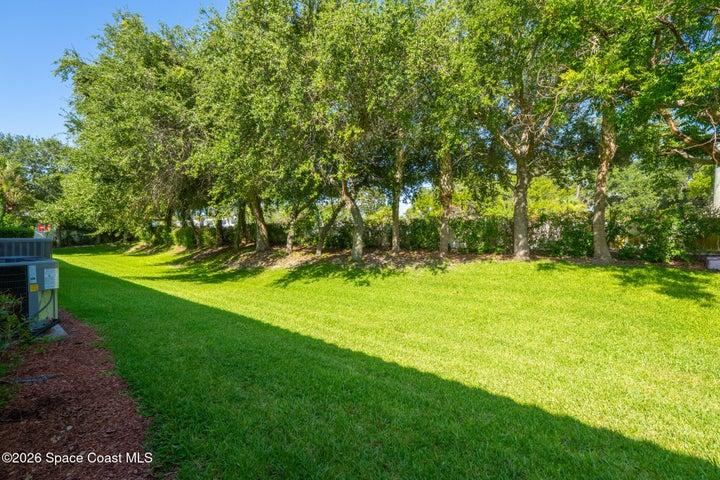Private Tree-Lined Backyard