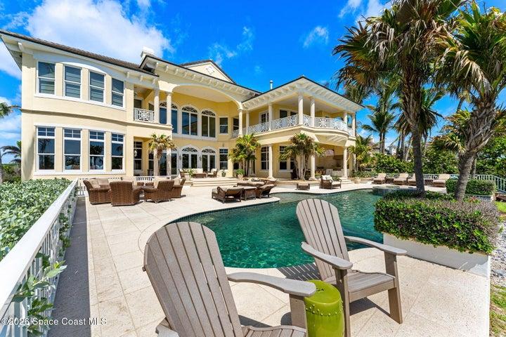 Pool and back patio area
