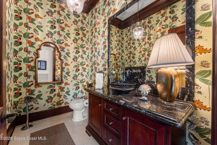 Bathroom next to game room