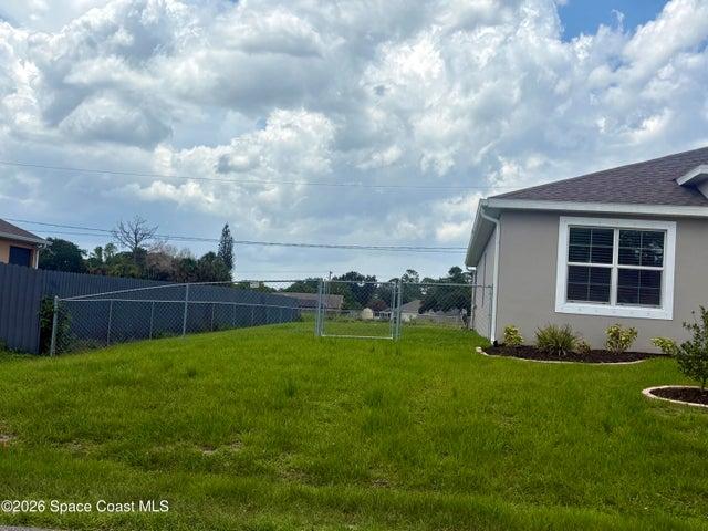 Left side yard from front of home