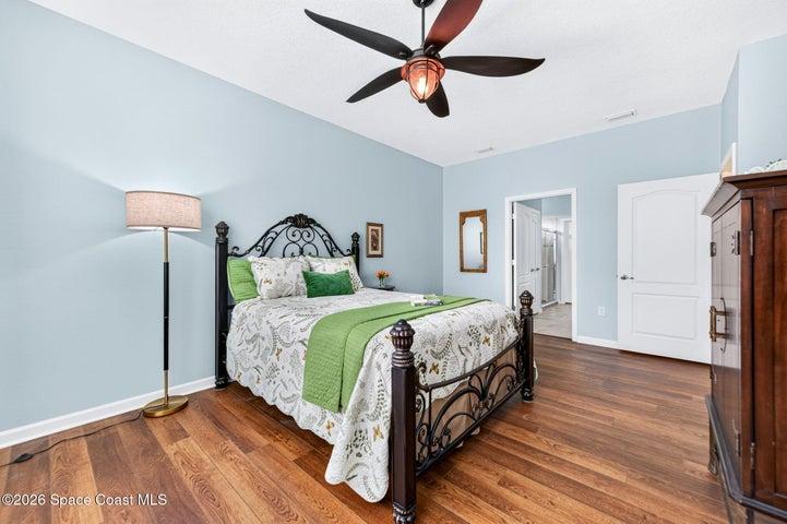 Upgraded Ceiling Fan and luxury vinyl flooring
