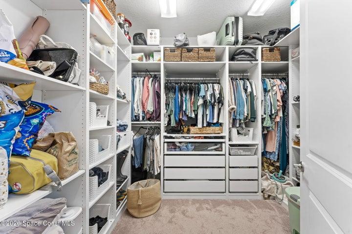 Primary Bedroom w/ Custom Closet w/ organizer