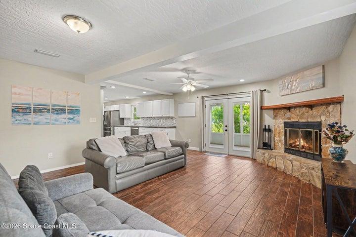 Fireplace is decorative only