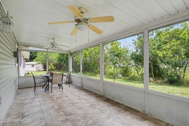 Back porch off family room