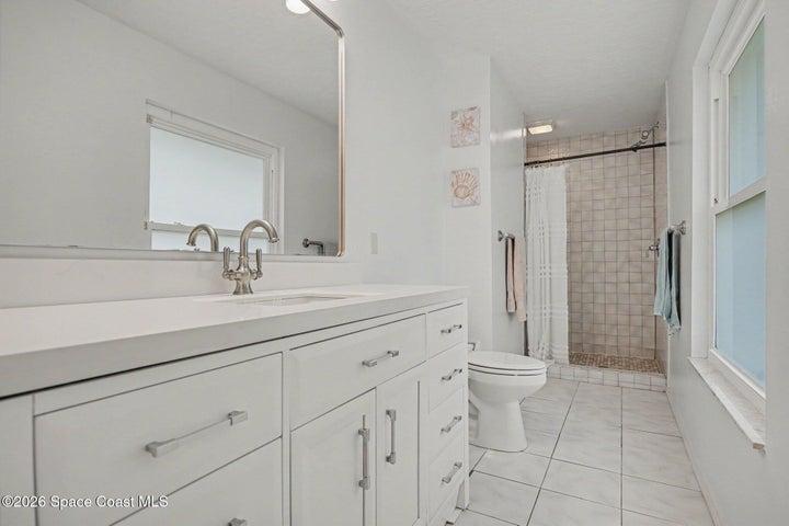 Light and Bright Primary Bathroom