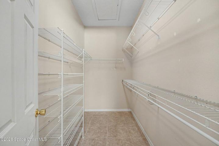 Primary walk-in closet