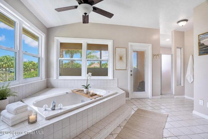 Tub & separate shower
